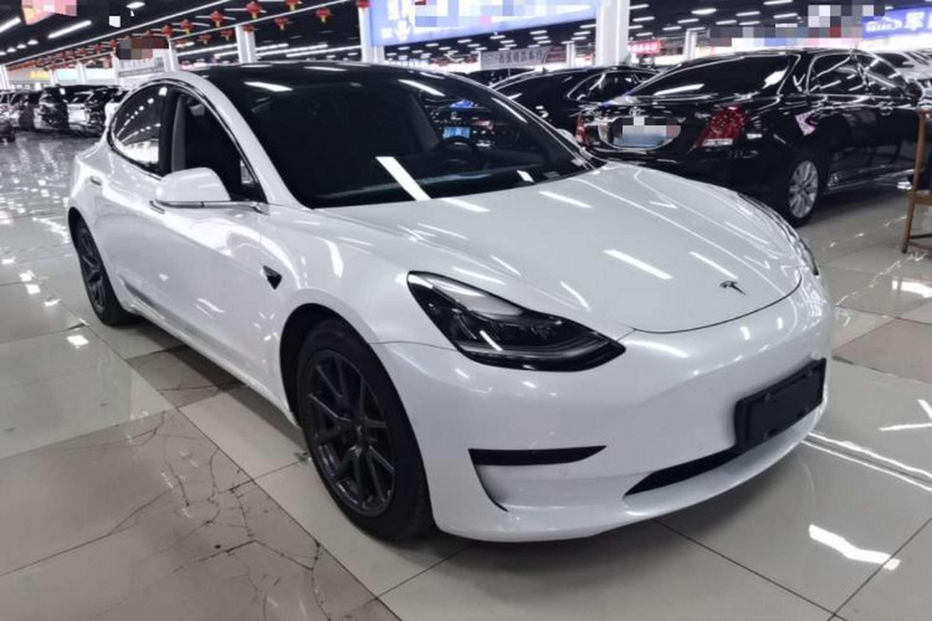 Used Tesla Model 3 2020 Standard Range Rear-Wheel Drive Upgraded Version Front Right 45 Deg