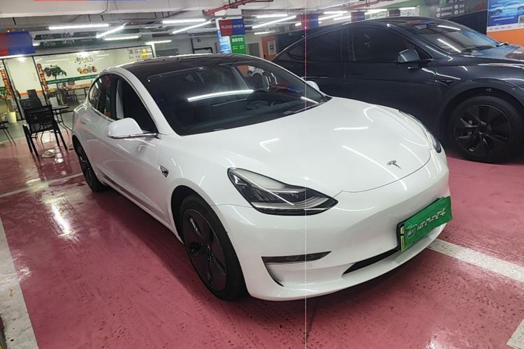 Used Tesla Model 3 2020 Refreshed Version Long-Range Rear-Wheel Drive Front Right 45 Deg