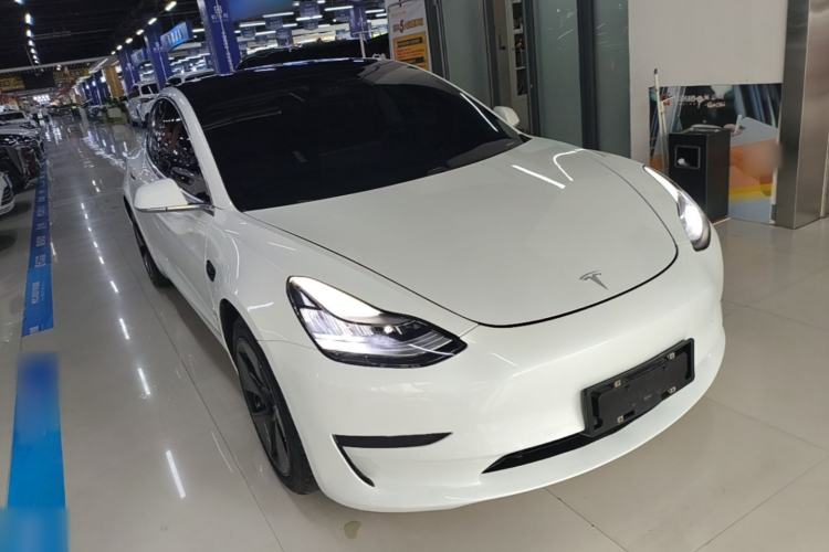 Used Tesla Model 3 2020 Standard Range Rear-Wheel Drive Upgraded Version Front Right 45 Deg
