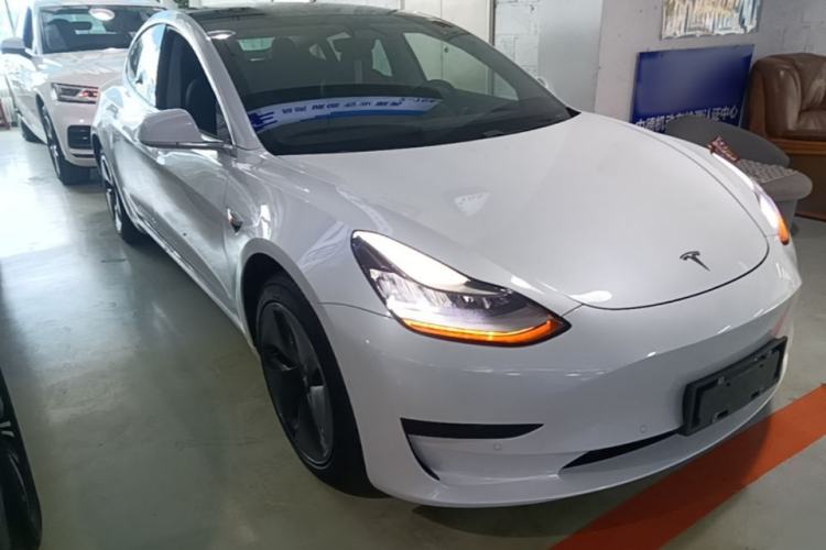 Used Tesla Model 3 2020 Standard Range Rear-Wheel Drive Upgraded Version Front Right 45 Deg