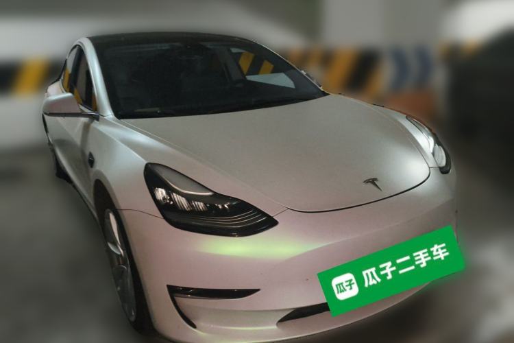 Used Tesla Model 3 2020 Refreshed Version Long-Range Rear-Wheel Drive Front Right 45 Deg
