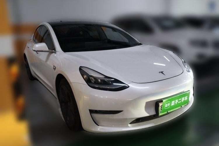 Used Tesla Model 3 2020 Refreshed Version Long-Range Rear-Wheel Drive Front Right 45 Deg