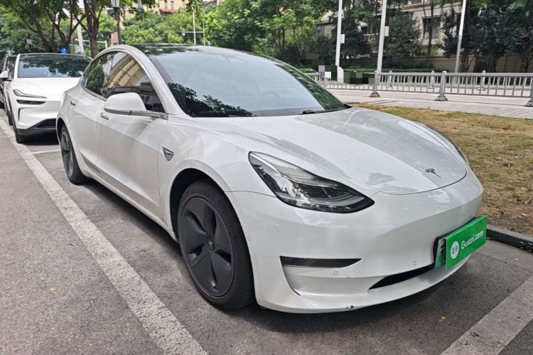 Used Tesla Model 3 2020 Refreshed Version Long-Range Rear-Wheel Drive Front Right 45 Deg