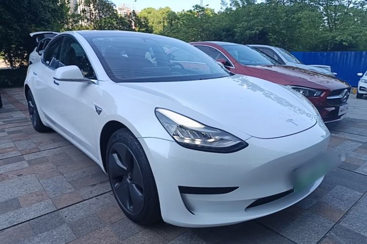 Used Tesla Model 3 2020 Standard Range Rear-Wheel Drive Upgraded Version Front Right 45 Deg