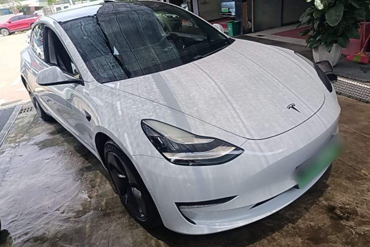 Used Tesla Model 3 2020 Refreshed Version Long-Range Rear-Wheel Drive Front Right 45 Deg