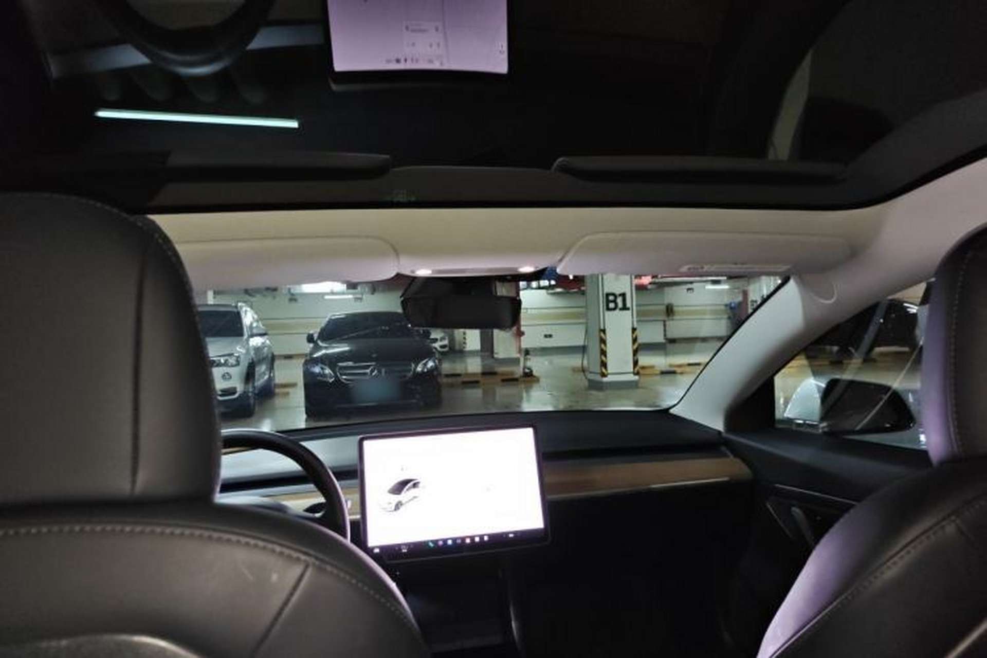 Used Tesla Model 3 2020 Standard Range Rear-Wheel Drive Upgraded Version Headliner