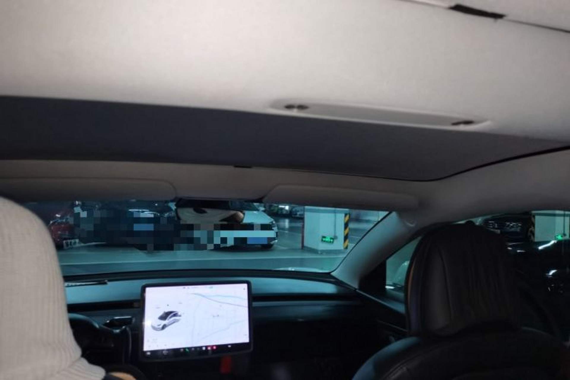 Used Tesla Model 3 2020 Long-Range Rear-Wheel-Drive Version Headliner