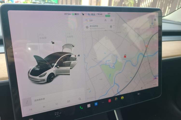 Used Tesla Model 3 2020 Refreshed Version Long-Range Rear-Wheel Drive Instrument Cluster