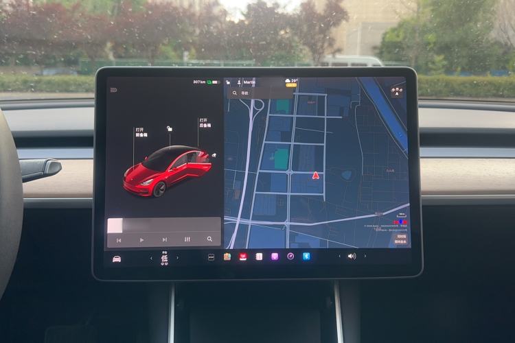 Used Tesla Model 3 2020 Refreshed Version Long-Range Rear-Wheel Drive Instrument Cluster