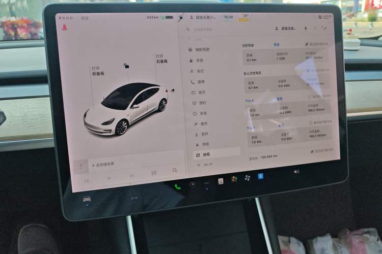 Used Tesla Model 3 2020 Revised Version Standard Range Rear-Wheel Drive – Upgraded Edition Instrument Cluster