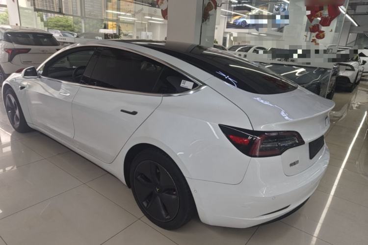Used Tesla Model 3 2020 Refreshed Version Long-Range Rear-Wheel Drive Rear Left 45 Deg