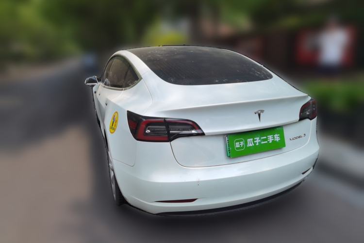 Used Tesla Model 3 2020 Refreshed Version Long-Range Rear-Wheel Drive Rear Left 45 Deg