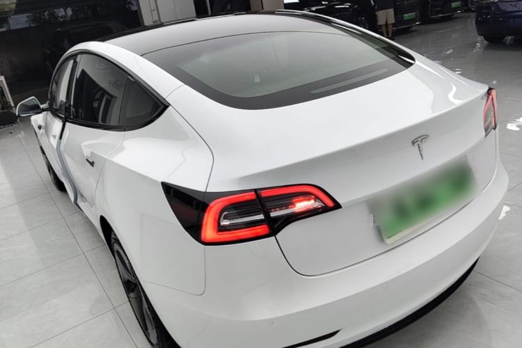 Used Tesla Model 3 2020 Refreshed Version Long-Range Rear-Wheel Drive Rear Left 45 Deg