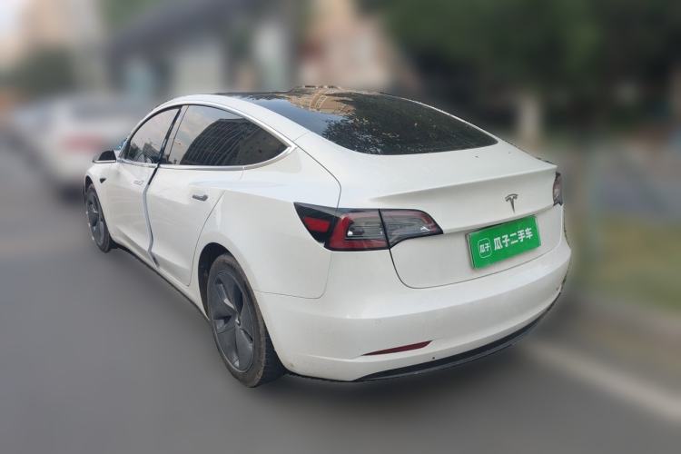 Used Tesla Model 3 2020 Refreshed Version Long-Range Rear-Wheel Drive Rear Left 45 Deg