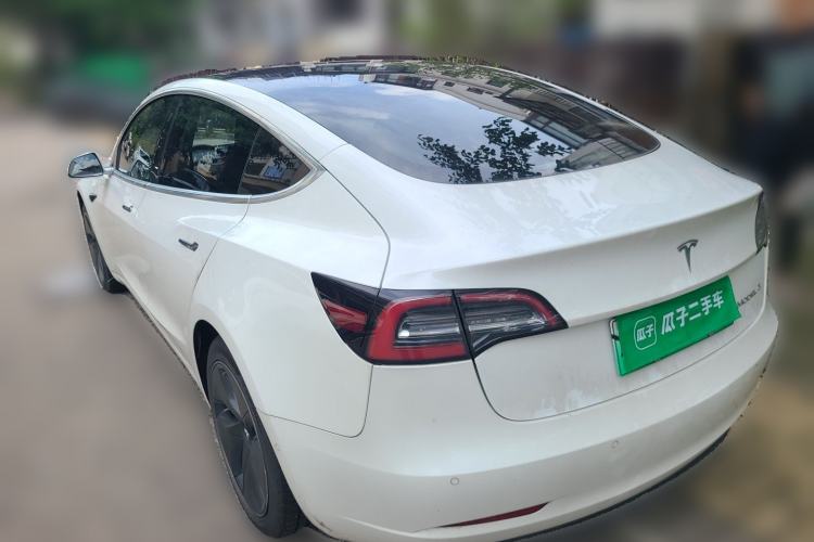 Used Tesla Model 3 2020 Refreshed Version Long-Range Rear-Wheel Drive Rear Left 45 Deg