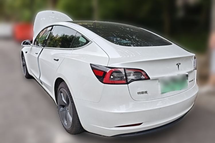Used Tesla Model 3 2020 Standard Range Rear-Wheel Drive Upgraded Version Rear Left 45 Deg