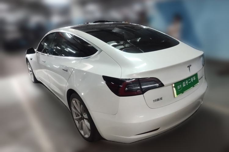 Used Tesla Model 3 2020 Refreshed Version Long-Range Rear-Wheel Drive Rear Left 45 Deg