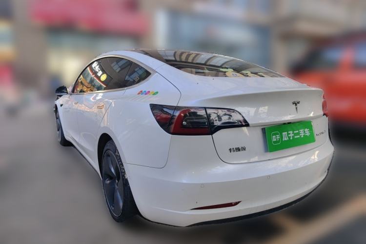 Used Tesla Model 3 2020 Refreshed Version Long-Range Rear-Wheel Drive Rear Left 45 Deg