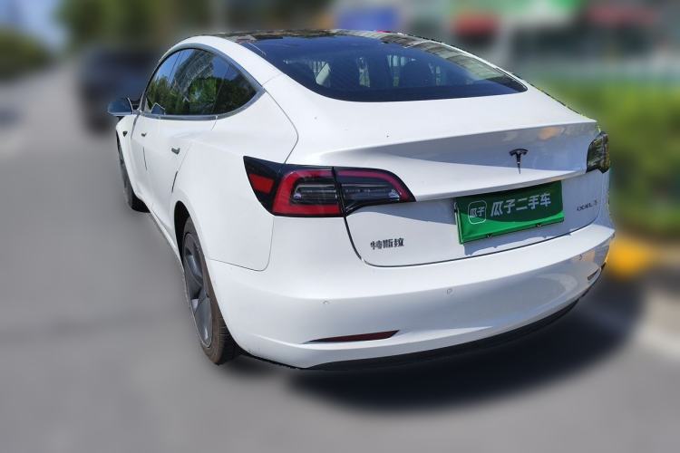 Used Tesla Model 3 2020 Refreshed Version Long-Range Rear-Wheel Drive Rear Left 45 Deg