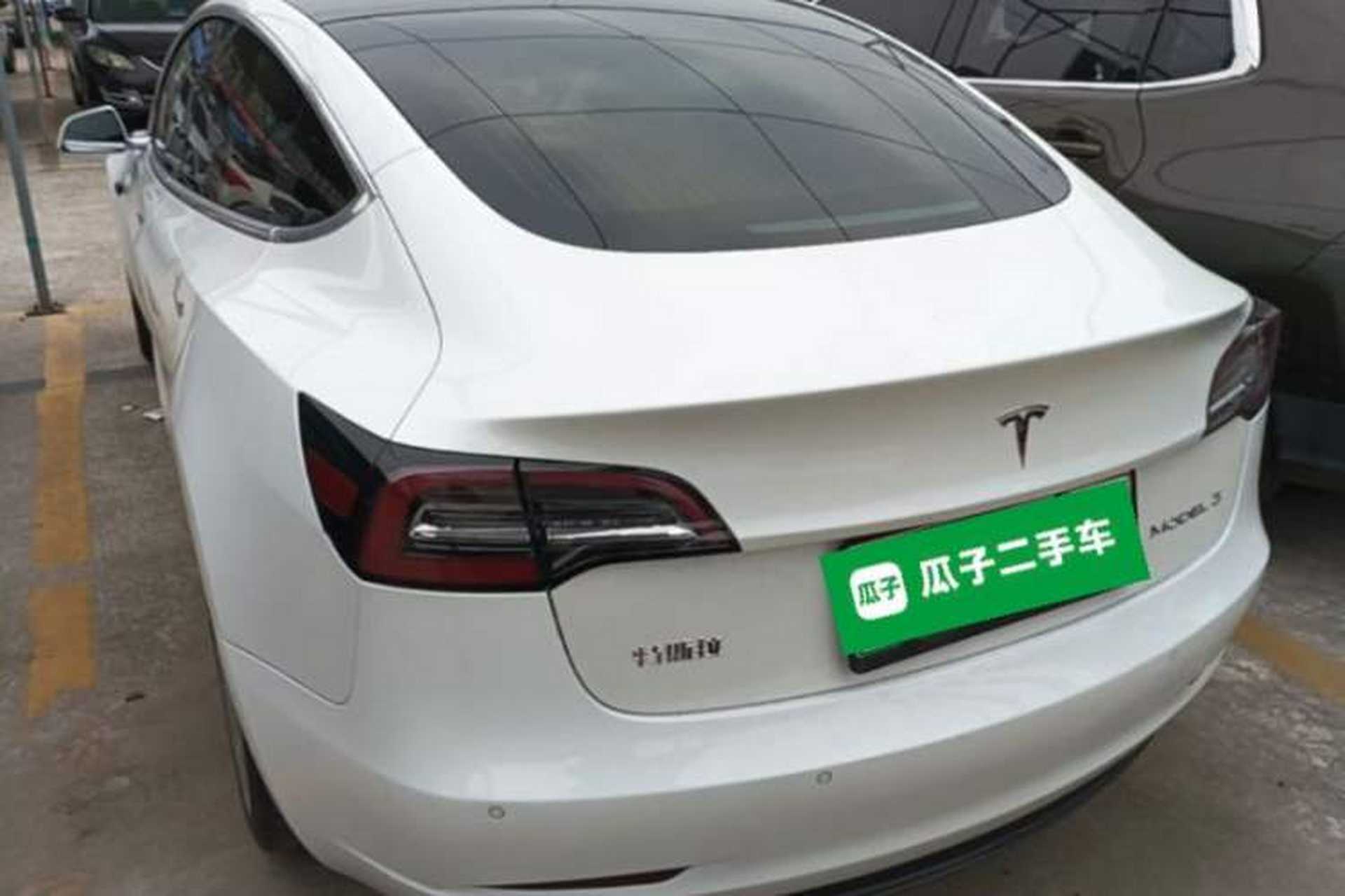 Used Tesla Model 3 2020 Refreshed Version Long-Range Rear-Wheel Drive Rear Left 45 Deg