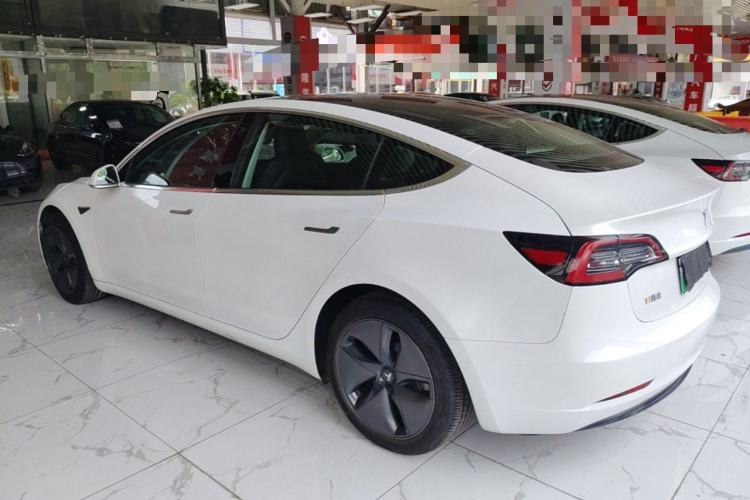 Used Tesla Model 3 2020 Refreshed Version Long-Range Rear-Wheel Drive Rear Left 45 Deg