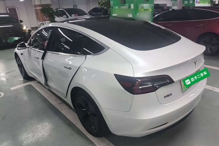 Used Tesla Model 3 2020 Refreshed Version Long-Range Rear-Wheel Drive Rear Left 45 Deg