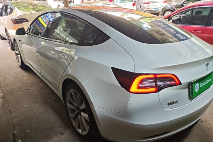 Used Tesla Model 3 2020 Refreshed Version Long-Range Rear-Wheel Drive Rear Left 45 Deg