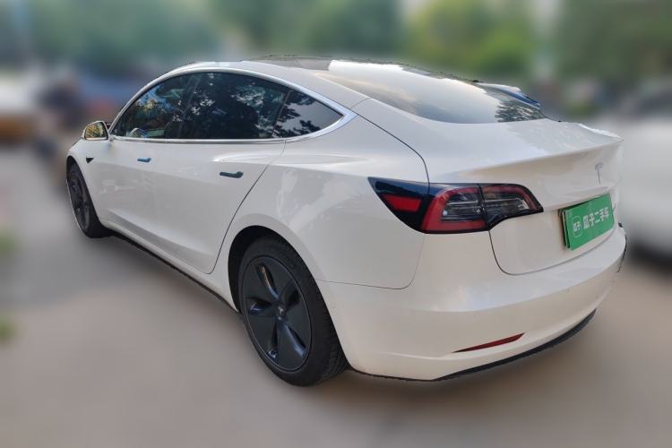 Used Tesla Model 3 2020 Standard Range Rear-Wheel Drive Upgraded Version Rear Left 45 Deg