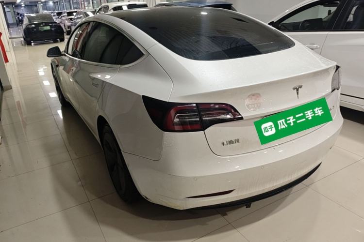 Used Tesla Model 3 2020 Refreshed Version Long-Range Rear-Wheel Drive Rear Left 45 Deg