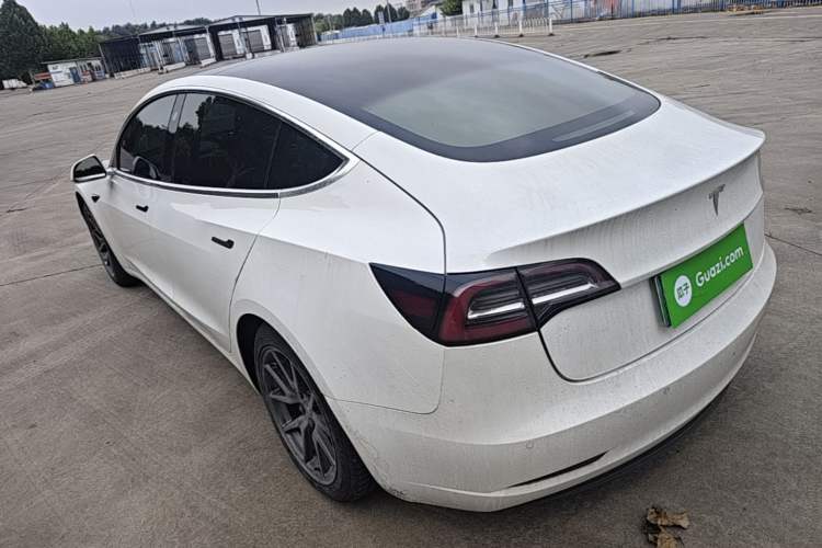 Used Tesla Model 3 2020 Refreshed Version Long-Range Rear-Wheel Drive Rear Left 45 Deg