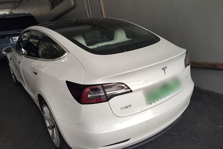 Used Tesla Model 3 2020 Refreshed Version Long-Range Rear-Wheel Drive Rear Left 45 Deg
