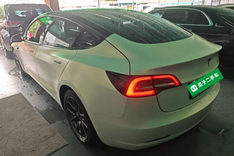 Used Tesla Model 3 2020 Refreshed Version Long-Range Rear-Wheel Drive Rear Left 45 Deg
