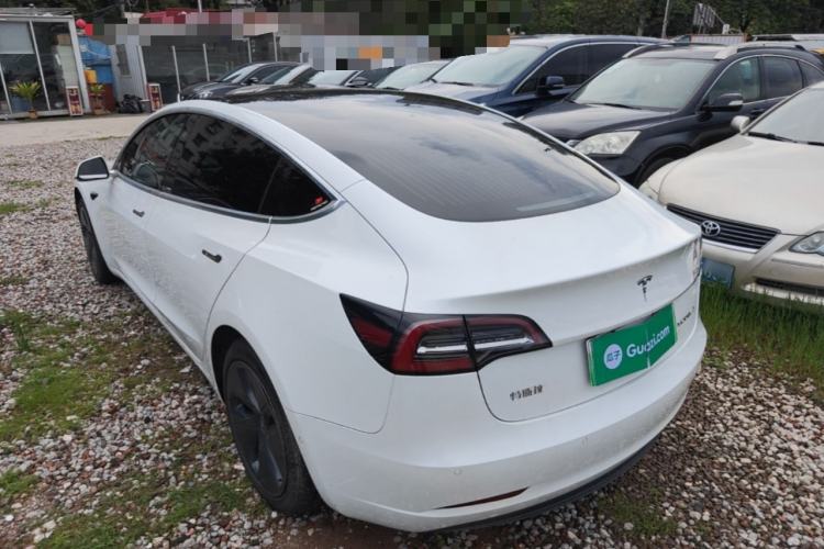 Used Tesla Model 3 2020 Refreshed Version Long-Range Rear-Wheel Drive Rear Left 45 Deg