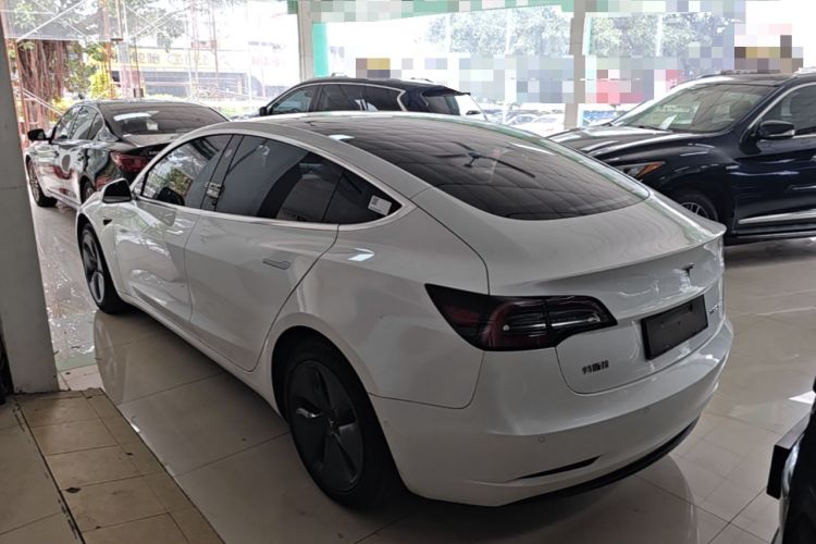 Used Tesla Model 3 2020 Refreshed Version Long-Range Rear-Wheel Drive Rear Left 45 Deg