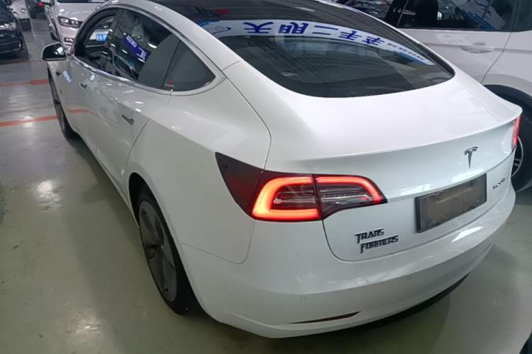 Used Tesla Model 3 2020 Standard Range Rear-Wheel Drive Upgraded Version Rear Left 45 Deg