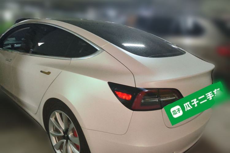 Used Tesla Model 3 2020 Refreshed Version Long-Range Rear-Wheel Drive Rear Left 45 Deg