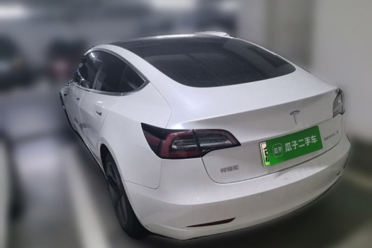 Used Tesla Model 3 2020 Refreshed Version Long-Range Rear-Wheel Drive Rear Left 45 Deg