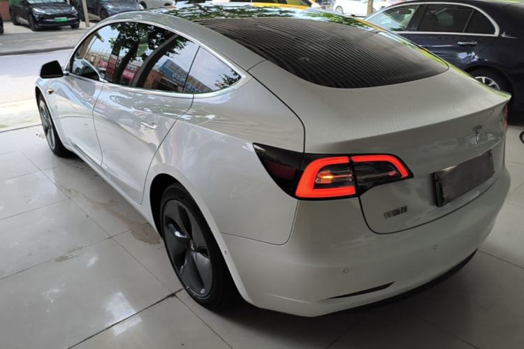 Used Tesla Model 3 2020 Refreshed Version Long-Range Rear-Wheel Drive Rear Left 45 Deg