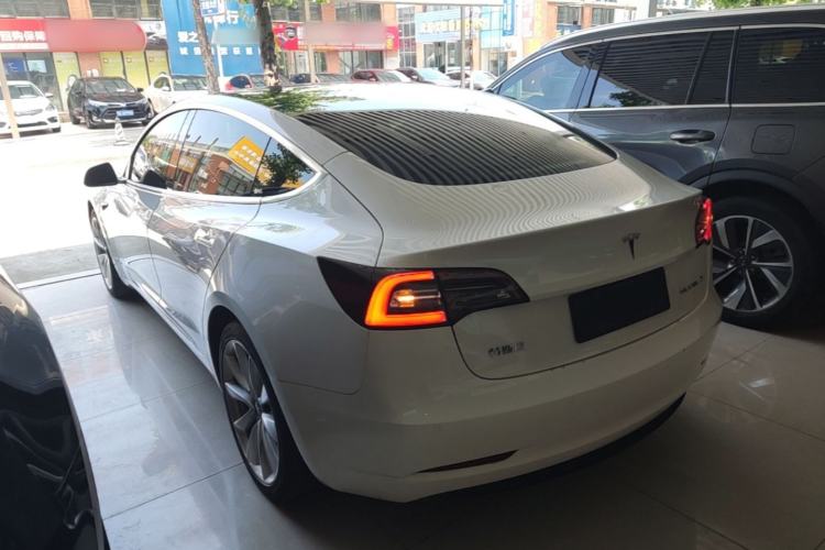 Used Tesla Model 3 2020 Refreshed Version Long-Range Rear-Wheel Drive Rear Left 45 Deg