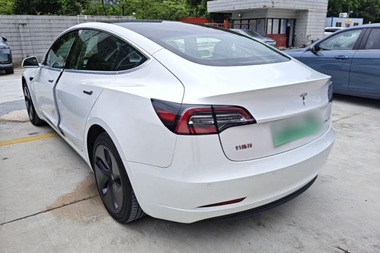 Used Tesla Model 3 2020 Refreshed Version Long-Range Rear-Wheel Drive Rear Left 45 Deg
