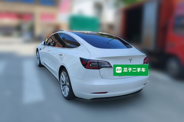Used Tesla Model 3 2020 Refreshed Version Long-Range Rear-Wheel Drive Rear Left 45 Deg