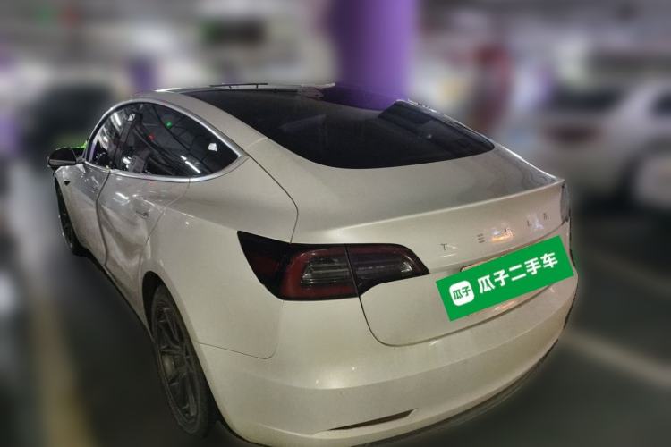 Used Tesla Model 3 2020 Refreshed Version Long-Range Rear-Wheel Drive Rear Left 45 Deg