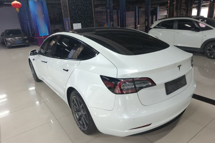 Used Tesla Model 3 2020 Standard Range Rear-Wheel Drive Upgraded Version Rear Left 45 Deg