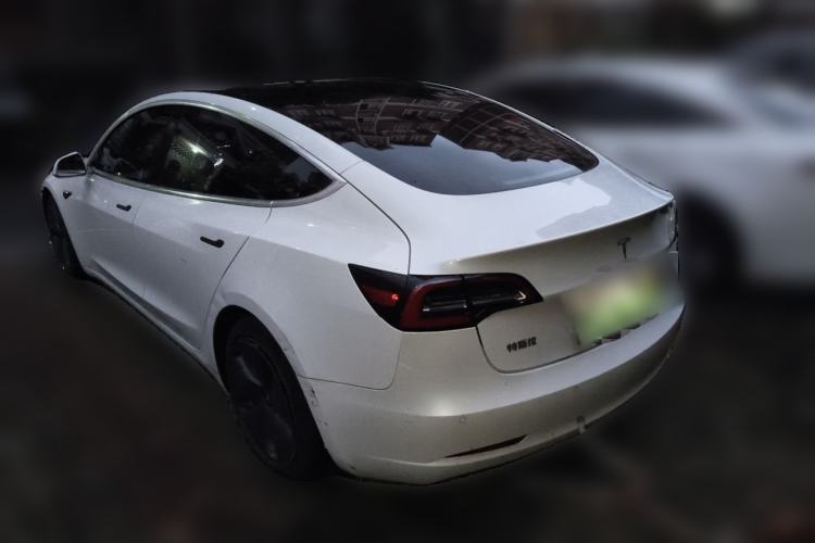Used Tesla Model 3 2020 Standard Range Rear-Wheel Drive Upgraded Version Rear Left 45 Deg