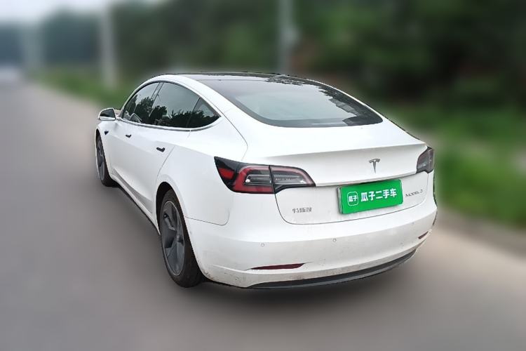 Used Tesla Model 3 2020 Refreshed Version Long-Range Rear-Wheel Drive Rear Left 45 Deg