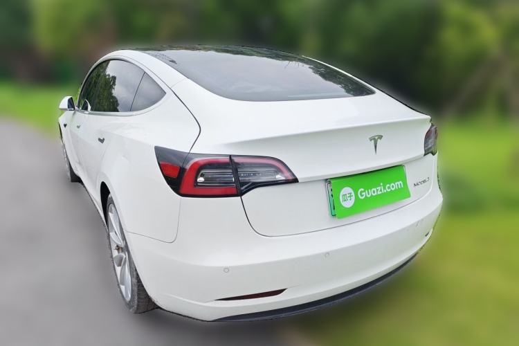 Used Tesla Model 3 2020 Refreshed Version Long-Range Rear-Wheel Drive Rear Left 45 Deg