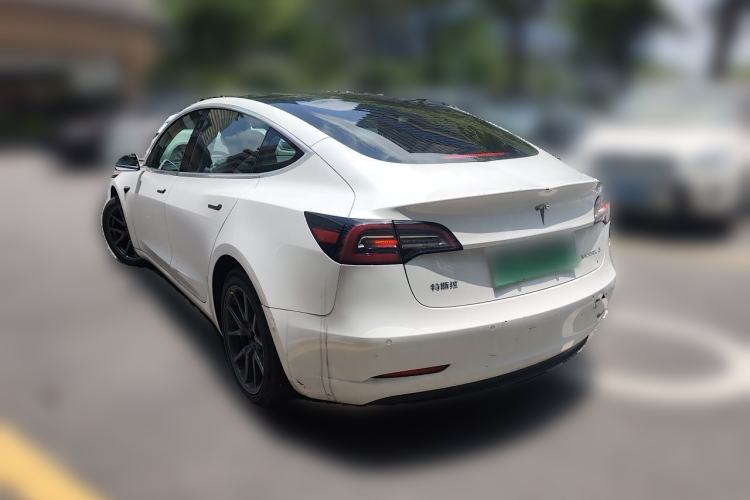 Used Tesla Model 3 2020 Refreshed Version Long-Range Rear-Wheel Drive Rear Left 45 Deg