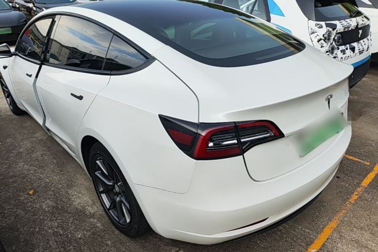 Used Tesla Model 3 2020 Refreshed Version Long-Range Rear-Wheel Drive Rear Left 45 Deg