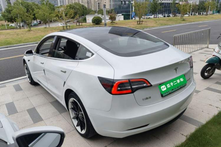 Used Tesla Model 3 2020 Standard Range Rear-Wheel Drive Upgraded Version Rear Left 45 Deg