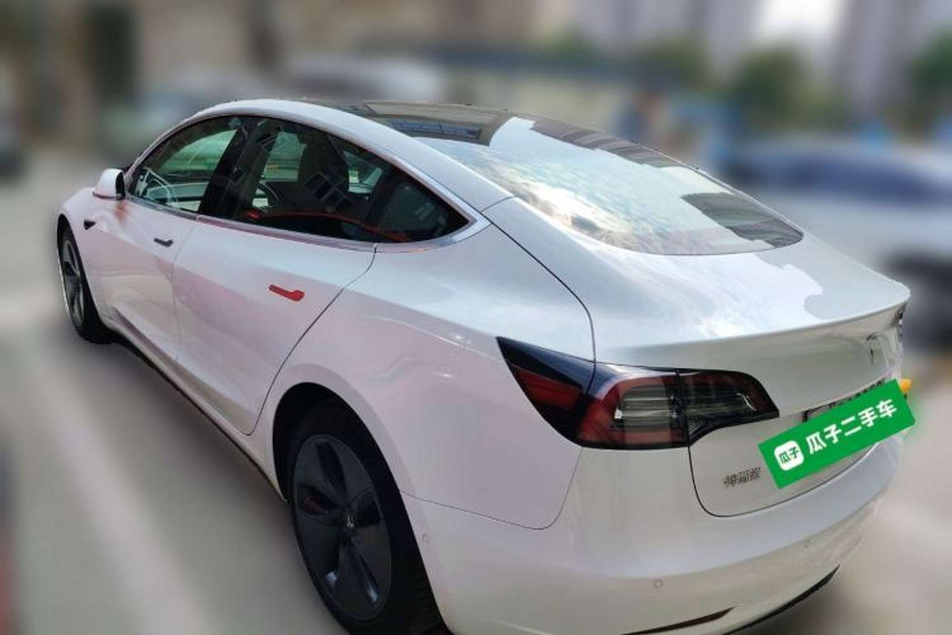 Used Tesla Model 3 2020 Refreshed Version Long-Range Rear-Wheel Drive Rear Left 45 Deg